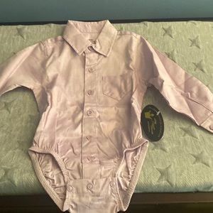 Button down collared onesie